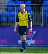 27 April 2019; Referee Paul Doran during the Bank of Ireland Paul Flood Cup Final match between Tullow RFC and Tullamore RFC at Energia Park in Dublin. Photo by Piaras Ó Mídheach/Sportsfile