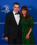 28 April 2019; On arrival at the Leinster Rugby Awards Ball are Killian Mullen and Sharon Woods. The Leinster Rugby Awards Ball, taking place at the InterContinental Dublin were a celebration of the 2018/19 Leinster Rugby season to date. Photo by Ramsey Cardy/Sportsfile