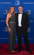 28 April 2019; On arrival at the Leinster Rugby Awards Ball are Laurie and Guy Easterby. The Leinster Rugby Awards Ball, taking place at the InterContinental Dublin were a celebration of the 2018/19 Leinster Rugby season to date. Photo by Ramsey Cardy/Sportsfile