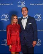 28 April 2019; On arrival at the Leinster Rugby Awards Ball are Arnica Palmer and James Lowe. The Leinster Rugby Awards Ball, taking place at the InterContinental Dublin were a celebration of the 2018/19 Leinster Rugby season to date. Photo by Ramsey Cardy/Sportsfile
