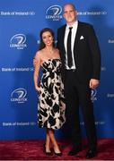 28 April 2019; On arrival at the Leinster Rugby Awards Ball are Devin Toner and his wife Mary Scott. The Leinster Rugby Awards Ball, taking place at the InterContinental Dublin were a celebration of the 2018/19 Leinster Rugby season to date. Photo by Ramsey Cardy/Sportsfile