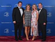 28 April 2019; On arrival at the Leinster Rugby Awards Ball are Sinead and John Fogarty, with Marcus O Buachalla and Laura Daly. The Leinster Rugby Awards Ball, taking place at the InterContinental Dublin were a celebration of the 2018/19 Leinster Rugby season to date. Photo by Ramsey Cardy/Sportsfile