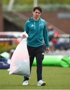 29 April 2019; Joey Carbery carries a bag of bibs during Munster Rugby squad training at the University of Limerick in Limerick. Photo by Diarmuid Greene/Sportsfile