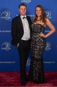 28 April 2019; On arrival at the Leinster Rugby Awards Ball are Lisa McEntee and Keith Kilduff. The Leinster Rugby Awards Ball, taking place at the InterContinental Dublin were a celebration of the 2018/19 Leinster Rugby season to date. Photo by Ramsey Cardy/Sportsfile