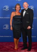 28 April 2019; On arrival at the Leinster Rugby Awards Ball are Jim McShane and Una Griffin. The Leinster Rugby Awards Ball, taking place at the InterContinental Dublin were a celebration of the 2018/19 Leinster Rugby season to date. Photo by Ramsey Cardy/Sportsfile