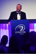 28 April 2019; Leinster Branch President Lorcan Balfe. The Leinster Rugby Awards Ball, taking place at the InterContinental Dublin and MC’d by Darragh Maloney, were a celebration of the 2018/19 Leinster Rugby season to date and over the course of the evening Leinster Rugby acknowledged the contributions of departees Seán O’Brien, Jack McGrath, Noel Reid, Mick Kearney, Nick McCarthy, Tom Daly and Ian Nagle. Former Leinster, Ireland and British & Irish Lions player Paul Dean was inducted into the Guinness Hall of Fame. Some of the other Award winners on the night included; St. Michael’s College (Deep River Rock School of the Year), Larry Halpin, Terenure College (Beauchamps Contribution to Leinster Rugby Award), Naas RFC (CityJet Senior Club of the Year), Patrician Secondary School Newbridge (Irish Independent Development School of the Year Award), Suttonians RFC (Bank of Ireland Junior Club of the Year) and Sene Naoupu (Energia Women’s Rugby Award). Photo by Ramsey Cardy/Sportsfile