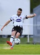 29 April 2019; Michael Duffy of Dundalk scores his side's first goal from a free-kick during the SSE Airtricity League Premier Division match between Waterford and Dundalk at the RSC in Waterford. Photo by Piaras Ó Mídheach/Sportsfile