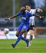 29 April 2019; Ismahil Akinade of Waterford in action against Brian Gartland of Dundalk during the SSE Airtricity League Premier Division match between Waterford and Dundalk at the RSC in Waterford. Photo by Piaras Ó Mídheach/Sportsfile