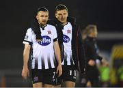 29 April 2019; Michael Duffy, left, and Patrick McEleney of Dundalk after the SSE Airtricity League Premier Division match between Waterford and Dundalk at the RSC in Waterford. Photo by Piaras Ó Mídheach/Sportsfile
