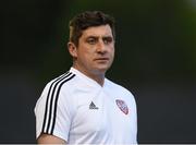 26 April 2019; Derry City manager Declan Devine during the SSE Airtricity League Premier Division match between Derry City and Cork City at the Ryan McBride Brandywell Stadium in Derry. Photo by Oliver McVeigh/Sportsfile