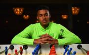 30 April 2019; Gavin Bazunu poses for a portrait during a Republic of Ireland U17's media day, at Citywest Hotel in Dublin. Photo by Seb Daly/Sportsfile