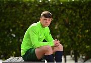 30 April 2019; Conor Carty poses for a portrait during a Republic of Ireland U17's media day, at Citywest Hotel in Dublin. Photo by Seb Daly/Sportsfile