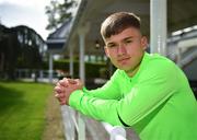 30 April 2019; Séamas Keogh poses for a portrait during a Republic of Ireland U17's media day, at Citywest Hotel in Dublin. Photo by Seb Daly/Sportsfile