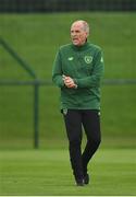 30 April 2019; Assistant coach Ian Hill during a Republic of Ireland U17's training session at the FAI National Training Centre in Abbotstown, Dublin. Photo by Seb Daly/Sportsfile