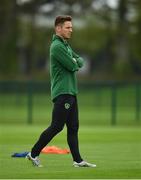 30 April 2019; Assistant coach Kevin Doyle during a Republic of Ireland U17's training session at the FAI National Training Centre in Abbotstown, Dublin. Photo by Seb Daly/Sportsfile