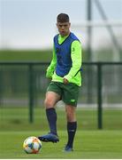 30 April 2019; Sean McEvoy during a Republic of Ireland U17's training session at the FAI National Training Centre in Abbotstown, Dublin. Photo by Seb Daly/Sportsfile