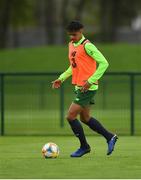30 April 2019; Andrew Omobamidele during a Republic of Ireland U17's training session at the FAI National Training Centre in Abbotstown, Dublin. Photo by Seb Daly/Sportsfile