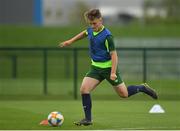 30 April 2019; Matt Everitt during a Republic of Ireland U17's training session at the FAI National Training Centre in Abbotstown, Dublin. Photo by Seb Daly/Sportsfile
