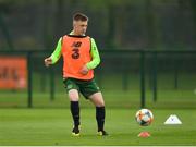 30 April 2019; Ronan McKinley during a Republic of Ireland U17's training session at the FAI National Training Centre in Abbotstown, Dublin. Photo by Seb Daly/Sportsfile
