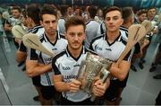 30 April 2019; 2017 All-Ireland hurling champion, Galway’s Gearoid McInerney, left, reigning All-Ireland hurling champion Tom Morrissey, centre, and highest scorer of the 2018 hurling championship Clare’s Peter Duggan is pictured at the launch of the Littlewoods Ireland #StyleOfPlay campaign. Littlewoods Ireland are proud sponsors of the All Ireland Senior Hurling Championship. Their #StyleOfPlay campaign continues to bring together the worlds of sport and fashion while showcasing the style and skills of the players on and off the pitch. Keep up to date with all #StyleOfPlay updates on the Littlewoods Ireland Website and follow them on Facebook, Twitter and Instagram. Photo by Ramsey Cardy/Sportsfile