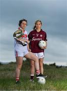 30 April 2019; In attendance during the Lidl Ladies National Football League finals media day at Poolbeg Beach in Dublin, are Martina O'Brien of Cork, left, and Tracey Leonard of Galway with the Division 1 trophy. The Lidl Ladies National Football League Finals take place next Saturday and Sunday. On Saturday, at St Tiernach’s Park in Clones, Co. Monaghan, it’s Antrim against Fermanagh in the Division 4 final at 2pm, followed by the Division 3 final between Meath and Sligo at 4pm at the same venue. On Sunday, at Parnell Park in Dublin, the first game of a double-header is Kerry v Waterford in the Division 2 final at 2pm, followed by the Division 1 final clash between Cork and Galway at 4pm. Tickets for the Lidl Ladies NFL finals will be available at St Tiernach’s Park on Saturday, and at Parnell Park on Sunday. Poolbeg Beach, Dublin. Photo by Brendan Moran/Sportsfile