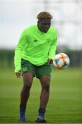 30 April 2019; Festy Ebosele during a Republic of Ireland U17's training session at the FAI National Training Centre in Abbotstown, Dublin. Photo by Seb Daly/Sportsfile