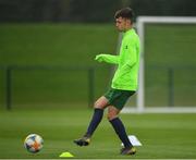 30 April 2019; Joshua Giurgi during a Republic of Ireland U17's training session at the FAI National Training Centre in Abbotstown, Dublin. Photo by Seb Daly/Sportsfile