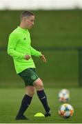 30 April 2019; Joe Hodge during a Republic of Ireland U17's training session at the FAI National Training Centre in Abbotstown, Dublin. Photo by Seb Daly/Sportsfile