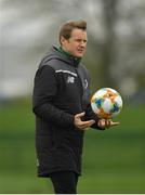 30 April 2019; Manager Colin O'Brien during a Republic of Ireland U17's training session at the FAI National Training Centre in Abbotstown, Dublin. Photo by Seb Daly/Sportsfile