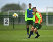 30 April 2019; Séamas Keogh during a Republic of Ireland U17's training session at the FAI National Training Centre in Abbotstown, Dublin. Photo by Seb Daly/Sportsfile