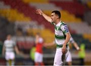 29 April 2019; Aaron Greene of Shamrock Rovers during the SSE Airtricity League Premier Division match between Shamrock Rovers and St Patrick's Athletic at Tallaght Stadium in Dublin. Photo by Seb Daly/Sportsfile