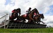 1 May 2019; Runners and riders including Goaheadmakemyday, with Cathal Landers up, right, on their first time round during the The Adare Manor Opportunity Series Final Handicap Hurdle during the Punchestown Festival Gold Cup Day at Punchestown Racecourse in Naas, Kildare. Photo by David Fitzgerald/Sportsfile