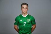1 May 2019; Matt Everitt of Republic of Ireland during a UEFA U17 European Championship Finals portrait session at CityWest Hotel in Saggart, Dublin. Photo by Seb Daly/Sportsfile