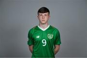 1 May 2019; Conor Carty of Republic of Ireland during a UEFA U17 European Championship Finals portrait session at CityWest Hotel in Saggart, Dublin. Photo by Seb Daly/Sportsfile