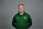1 May 2019; Republic of Ireland goalkeeping coach Josh Moran during a UEFA U17 European Championship Finals portrait session at CityWest Hotel in Saggart, Dublin. Photo by Seb Daly/Sportsfile