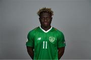 1 May 2019; Festy Ebosele of Republic of Ireland during a UEFA U17 European Championship Finals portrait session at CityWest Hotel in Saggart, Dublin. Photo by Seb Daly/Sportsfile