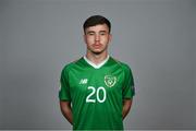 1 May 2019; Joshua Giurgi of Republic of Ireland during a UEFA U17 European Championship Finals portrait session at CityWest Hotel in Saggart, Dublin. Photo by Seb Daly/Sportsfile