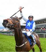 1 May 2019; Ruby Walsh celebrates on Kemboy after winning The Coral Punchestown Gold Cup during the Punchestown Festival Gold Cup Day at Punchestown Racecourse in Naas, Kildare. Photo by David Fitzgerald/Sportsfile