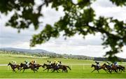 2 May 2019; Runners and riders in action during the JLT Handicap Hurdle at Punchestown Racecourse in Naas, Kildare. Photo by David Fitzgerald/Sportsfile