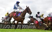 2 May 2019; Not Many Left, with Robbie Power up, centre, fall at the last during the Ladbrokes Champion Stayers Hurdle at Punchestown Racecourse in Naas, Kildare. Photo by David Fitzgerald/Sportsfile