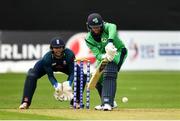3 May 2019; George Dockrell of Ireland plays a shot during the One Day International between Ireland and England at Malahide Cricket Ground in Dublin. Photo by Sam Barnes/Sportsfile