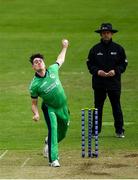 3 May 2019; Josh Little of Ireland bowls during the One Day International between Ireland and England at Malahide Cricket Ground in Dublin. Photo by Sam Barnes/Sportsfile