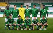 3 May 2019; The Republic of Ireland team prior to the 2019 UEFA European Under-17 Championships Group A match between Republic of Ireland and Greece at Tallaght Stadium in Dublin. Photo by Stephen McCarthy/Sportsfile