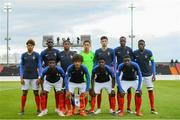 3 May 2019; France team ahead of the 2019 UEFA European Under-17 Championships Group B match between England and France at City Calling Stadium in Longford. Photo by Eóin Noonan/Sportsfile