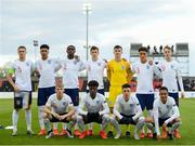 3 May 2019; England team ahead of the 2019 UEFA European Under-17 Championships Group B match between England and France at City Calling Stadium in Longford. Photo by Eóin Noonan/Sportsfile