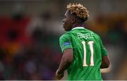 3 May 2019; Festy Ebosele of Republic of Ireland during the 2019 UEFA European Under-17 Championships Group A match between Republic of Ireland and Greece at Tallaght Stadium in Dublin. Photo by Stephen McCarthy/Sportsfile