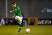 3 May 2019; Sean McEvoy of Republic of Ireland during the 2019 UEFA European Under-17 Championships Group A match between Republic of Ireland and Greece at Tallaght Stadium in Dublin. Photo by Stephen McCarthy/Sportsfile