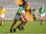 4 May 2019; Joanne Donnan of Fermanagh in action against Aisling McFarland of Antrim during the Lidl Ladies NFL Division 4 Final between Antrim and Fermanagh at St Tiernach's Park, Clones, Co.Monaghan. Photo by Oliver McVeigh/Sportsfile