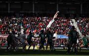 4 May 2019; Iain Henderson of Ulster wins possession from a line-out during the Guinness PRO14 quarter-final match between Ulster and Connacht at Kingspan Stadium in Belfast. Photo by David Fitzgerald/Sportsfile