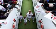 4 May 2019; Ulster captain Rory Best, accompanied by his children Ben, Penny and Richie, walks out for his final home game prior to the Guinness PRO14 quarter-final match between Ulster and Connacht at Kingspan Stadium in Belfast. Photo by Brendan Moran/Sportsfile